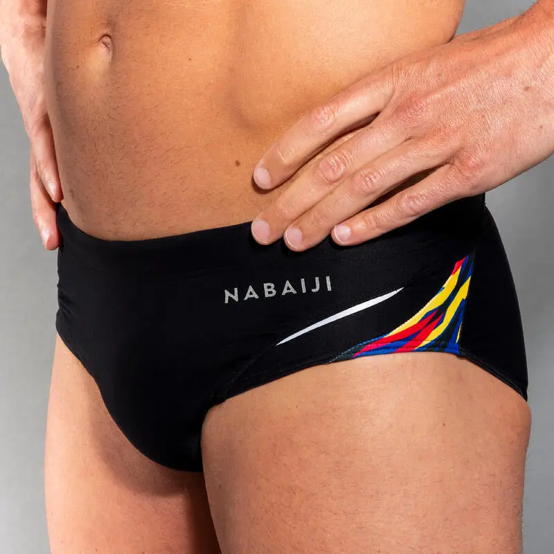 Ba帽ador Hombre Nataci贸n Slip Nabaiji Azul 900 - Imagen 5