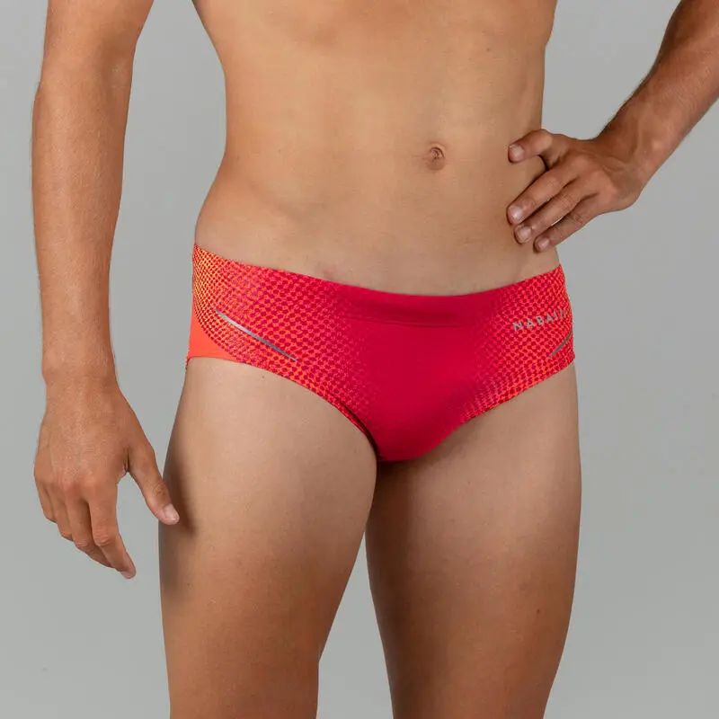 Ba帽ador Hombre Nataci贸n Nabaiji Slip 900 Koli Gris Estampado - Imagen 5