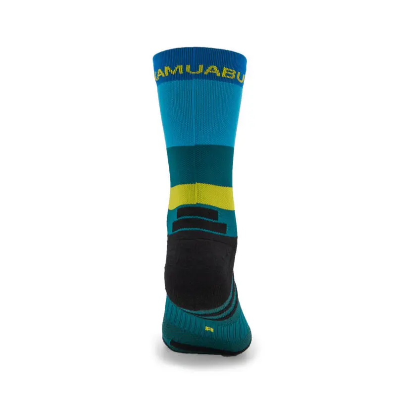 CALCETINES DE RUNNING #FRANJAS Unisex - KAMUABU Color AZUL De 23CM - Imagen 3