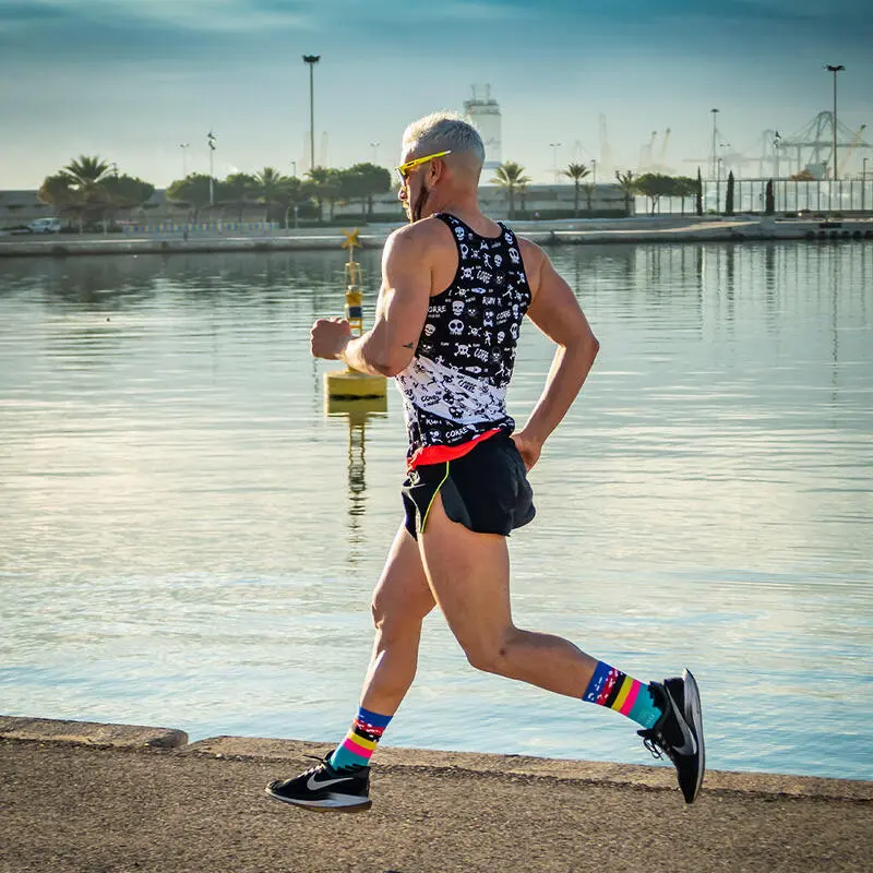 CALCETINES DE RUNNING #MANCHADO Unisex - KAMUABU MULTICOLOR De 1 Hilo - Imagen 5