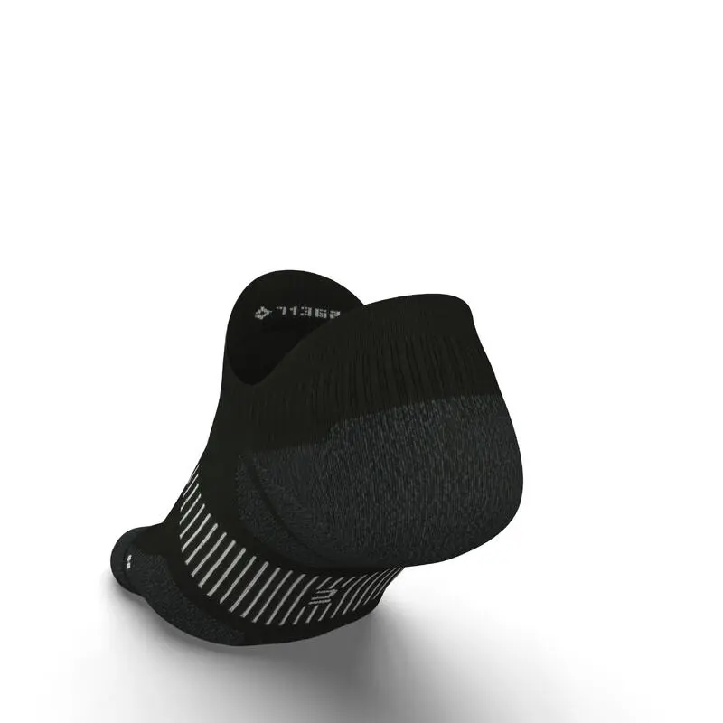 KIPRUN Calcetines Running RUN900 Negro Finos Invisibles Ecodiseño - Imagen 4