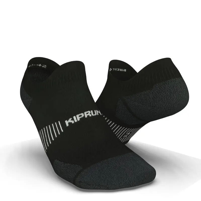 KIPRUN Calcetines Running RUN900 Negro Finos Invisibles Ecodiseño
