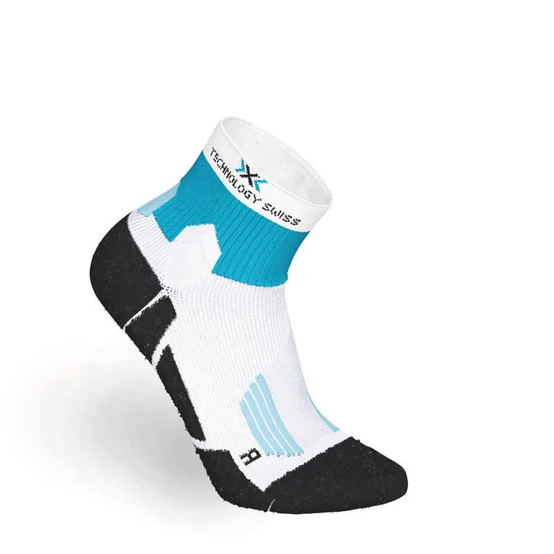 KIPRUN Calcetines Running RUN900 X Blanco Azul - Imagen 4