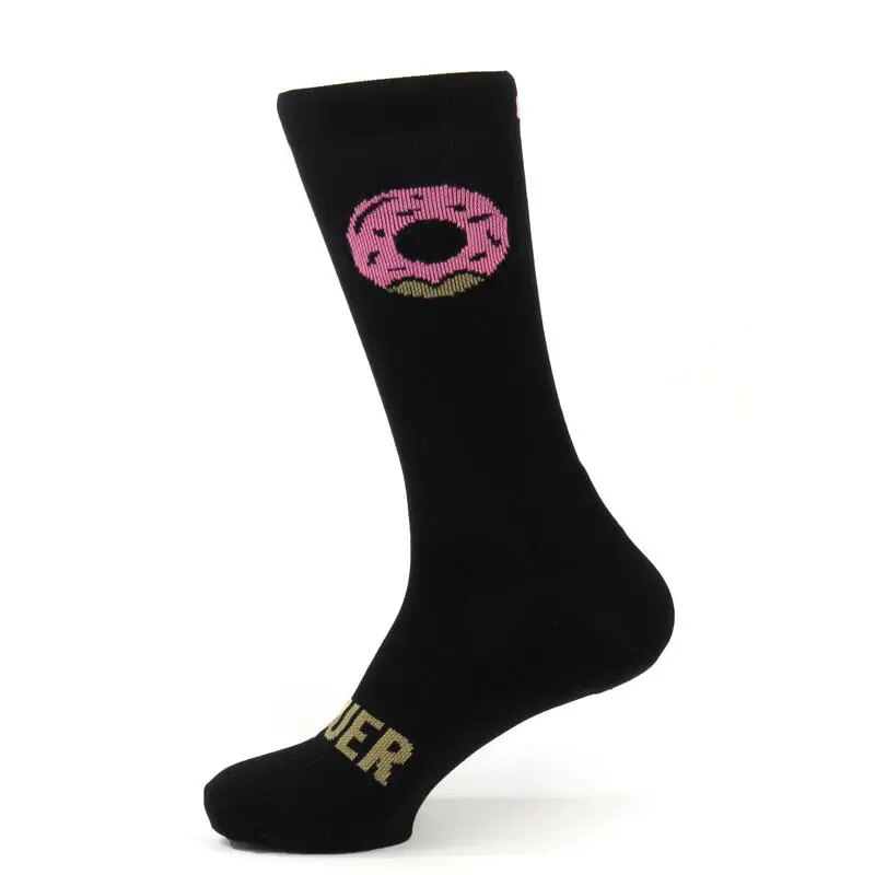 Calcetines Unisex Con Refuerzo Compresivos Mooquer No Sugar Stan Negro Bordados