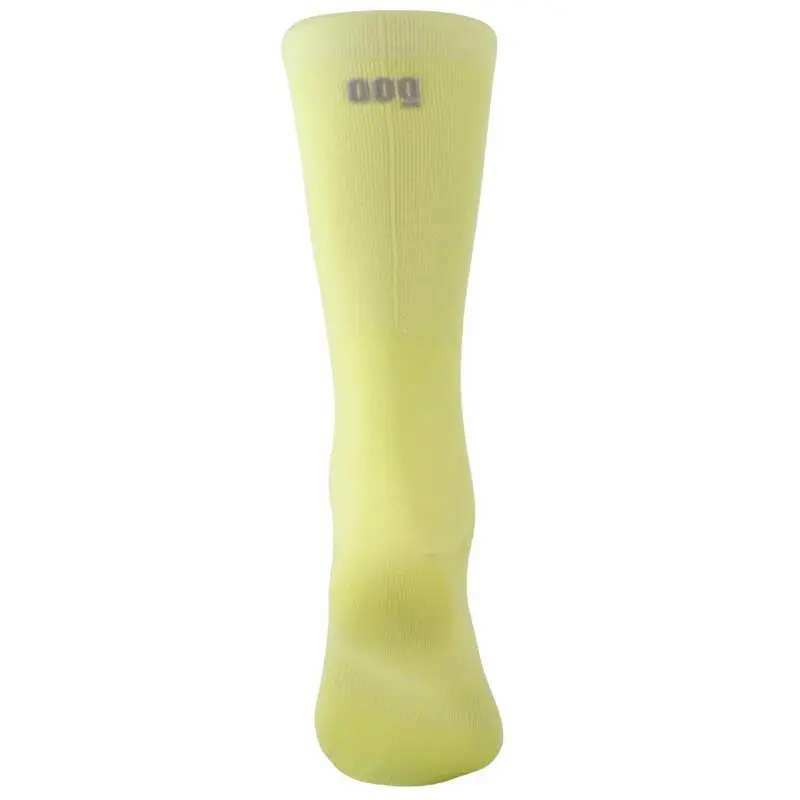 Calcetines Unisex Lisos Altos Mooquer Classy Amarillo Bordados En España - Imagen 4