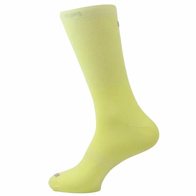 Calcetines Unisex Lisos Altos Mooquer Classy Amarillo Bordados En España
