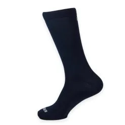 Calcetines Unisex Lisos Altos Mooquer Classy Evo Navy Azul Bordados En España