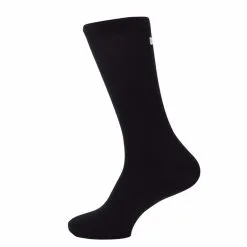 Calcetines Unisex Lisos Altos Mooquer Classy Negro Bordados España