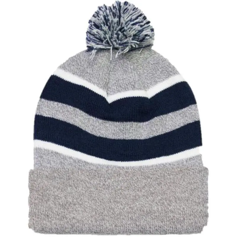 PACIFIC Gorro - 641K Pom-Pom Cuff Beanie (Negro) - Imagen 3