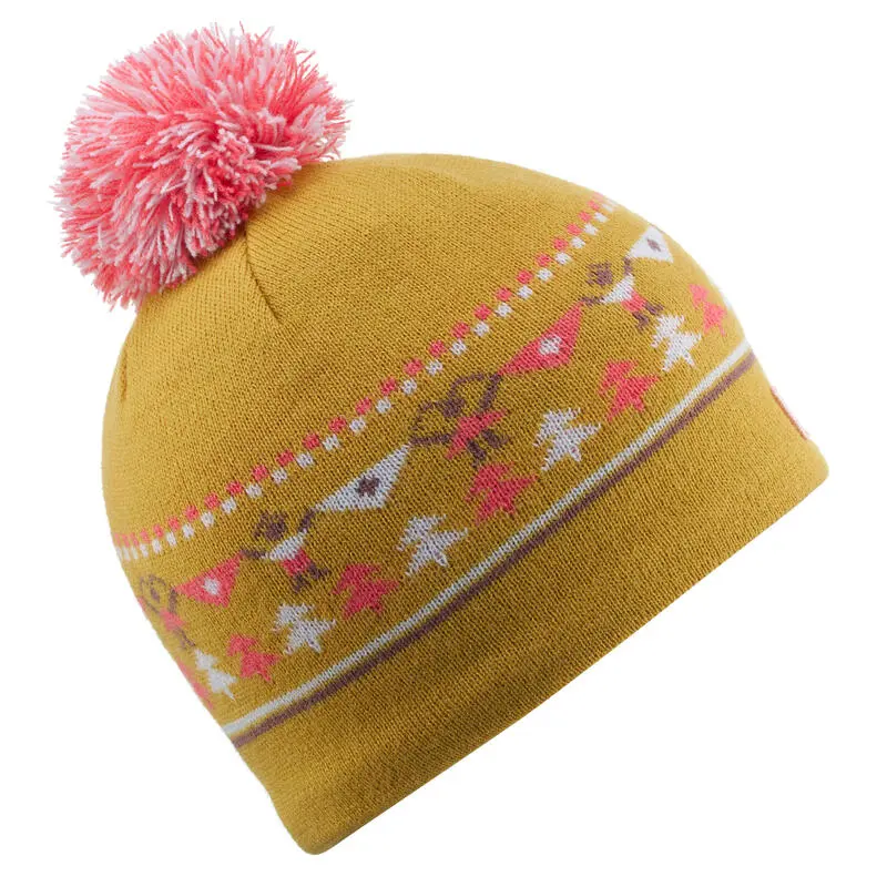 WEDZE Gorro De Invierno Niños Jacquard Ocre - Imagen 2
