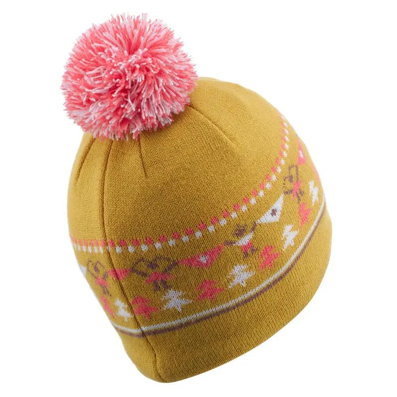 WEDZE Gorro De Invierno Niños Jacquard Ocre - Imagen 5