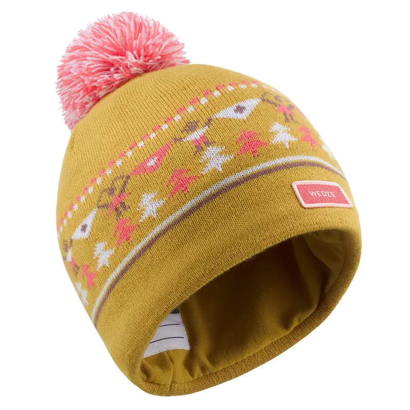 WEDZE Gorro De Invierno Niños Jacquard Ocre