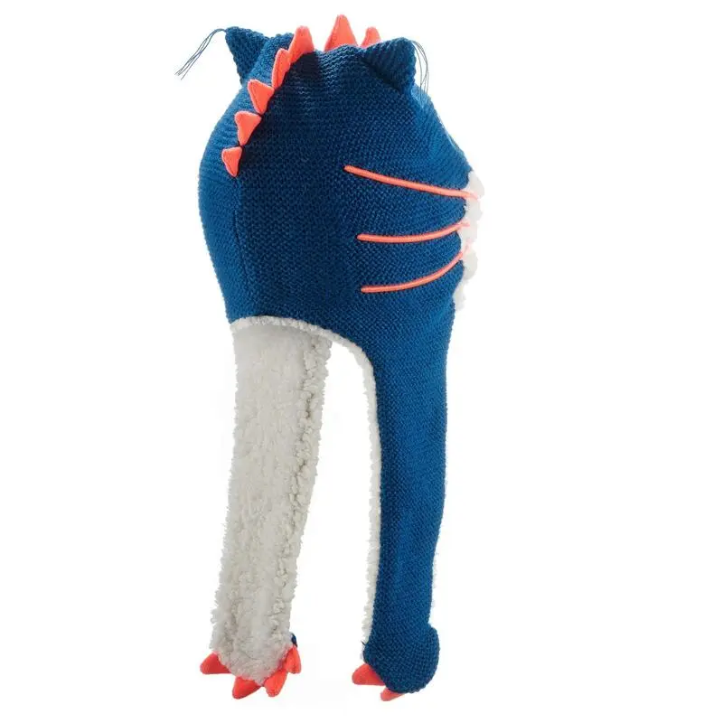 WEDZE Gorro De Invierno Peruano Niños Monstercat Azul - Imagen 4