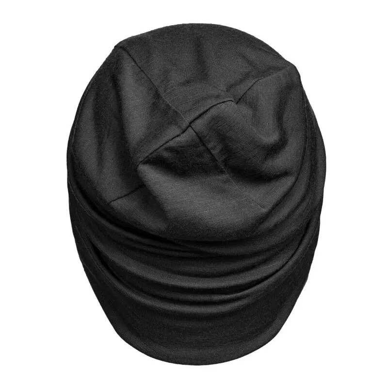 Gorro De Montaña Y Trekking Lana Merina Forclaz Trek 500 Wool Negro - Imagen 3