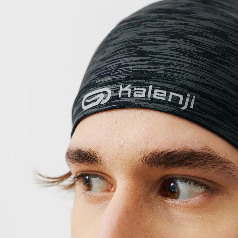 Kalenji Gorro Running Run Warm + Negro Jaspeado Cálido - Imagen 2