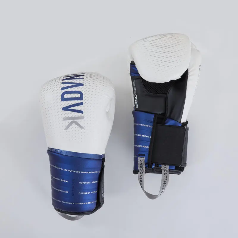Guantes De Boxeo Outshock 500 Blanco/azul