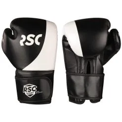 INDIGO SPORTS Guantes De Boxeo PU FLEX POWER RSC 14oz Blanco- Negro