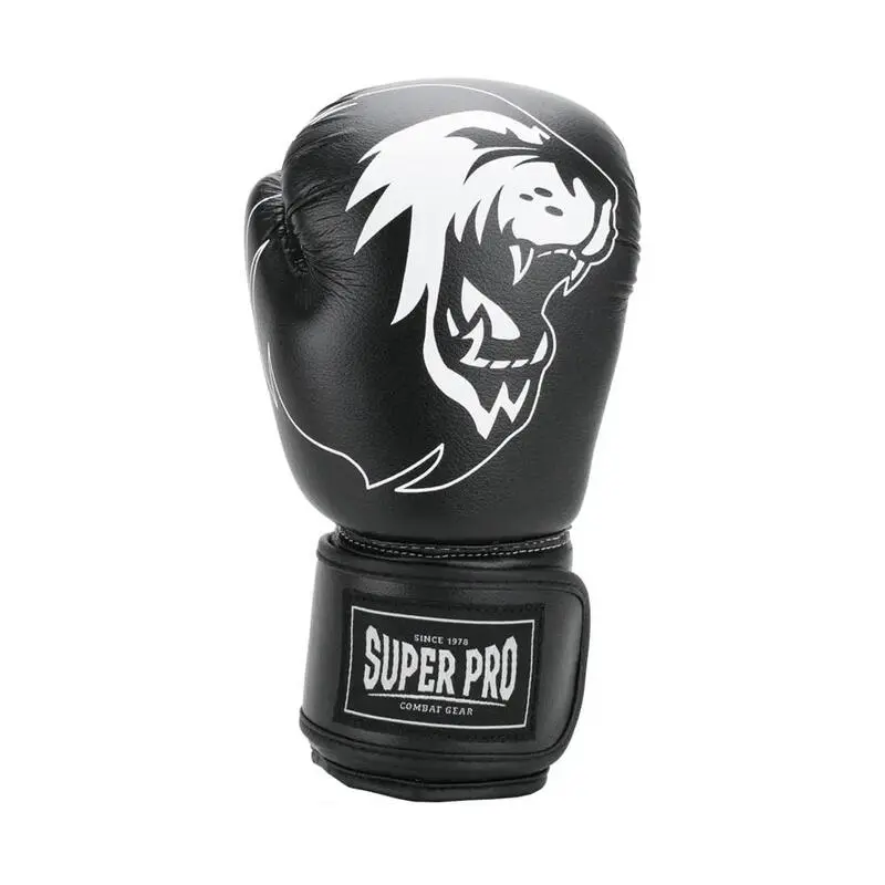 Super Pro Combat Gear Guantes De Boxeo - Talent - En Blanco Y Negro - Imagen 2