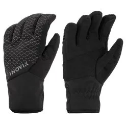 INOVIK Guantes Térmicos De Esquí Y Nieve Perlantes Niños 6-14 Años XC S 100 Negro
