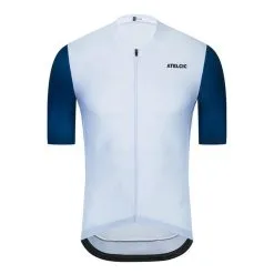 Maillot De Ciclismo Manga Corta Verano Hombre Atelcic CAERU E55 Blanco