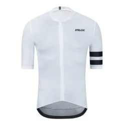 Maillot De Ciclismo Manga Corta Verano Hombre Atelcic NARIUS A22 Blanco