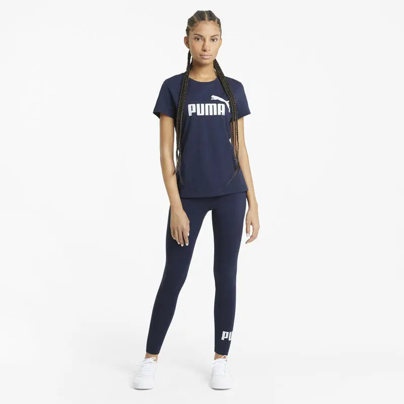 Mallas Essentials Logo Mujer PUMA Azul - Imagen 4