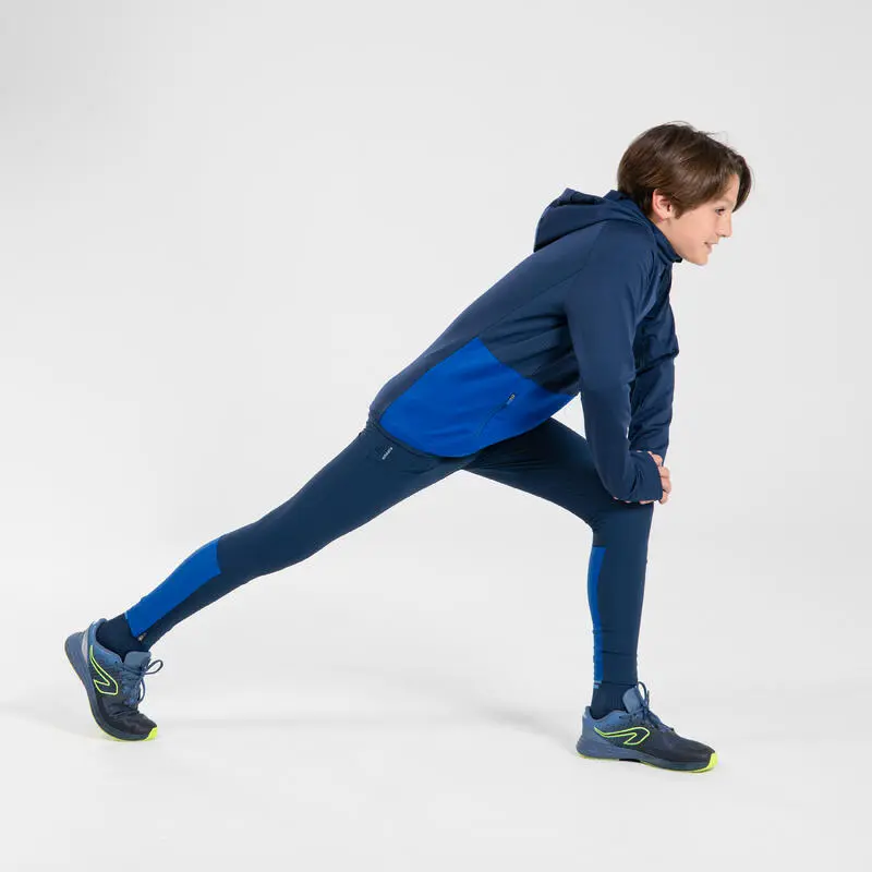 KIPRUN Mallas Largas Atletimso Ni帽os AT500 Azul Noche - Imagen 3