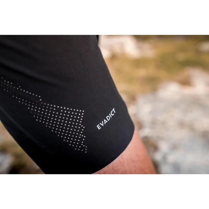 EVADICT Pantal贸n Corto Trail Running Hombre Negro - Imagen 4