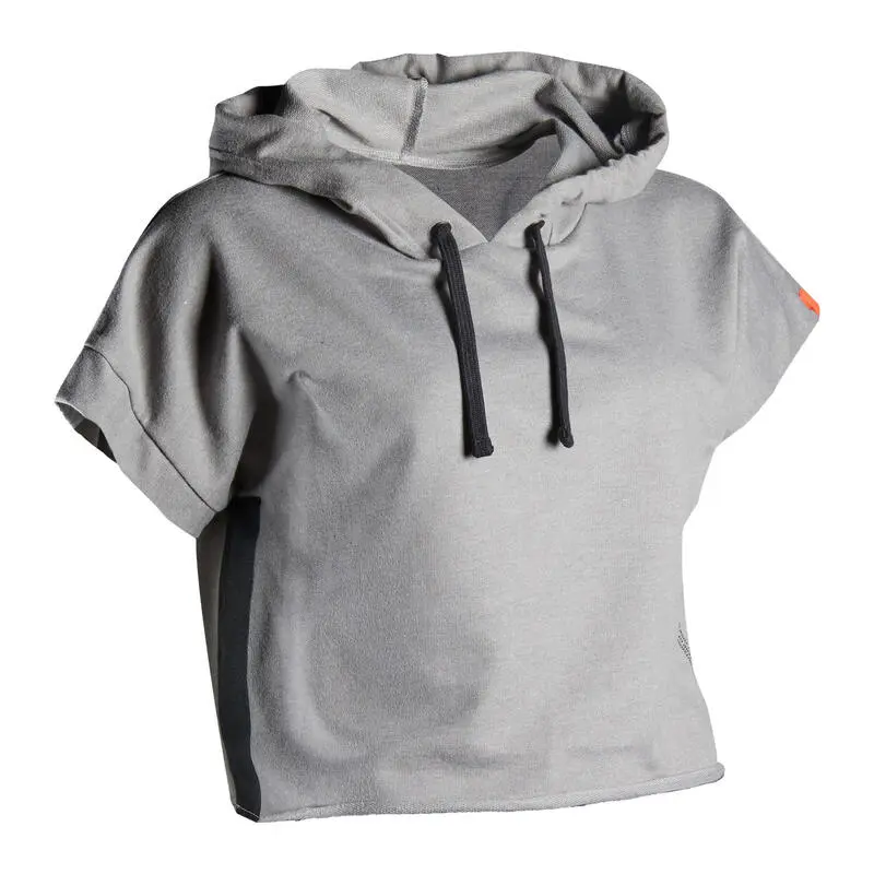Sudadera De Boxeo Con Capucha Mujer Outshock 100 Gris - Imagen 2