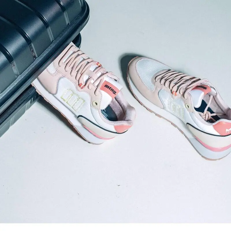 Zapatillas De Caminar Para Mujer Mtng Joggo En Color Blanco - Imagen 4