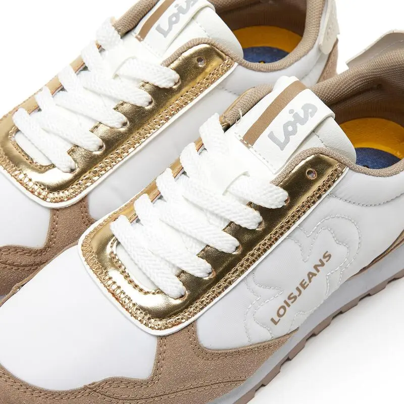 Zapatillas Deportivas Para Mujer Lois 85849 Blancas Con Estabilizador - Imagen 5